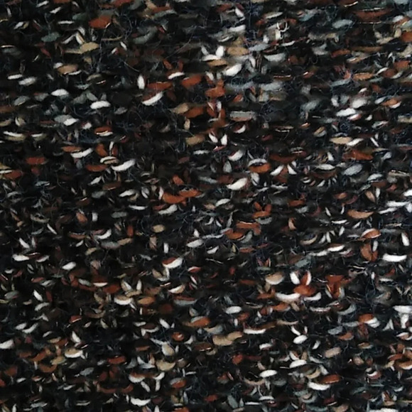 MAURICES NATURE COLORED, CHUNKY, SOFT, OPEN FRONT, CARDIGAN W/GOLD THREADS - Picture 3 of 7